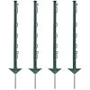 120x Weidezaunpfahl 74 Cm, Kleintierpfahl, Großpaket, Grün