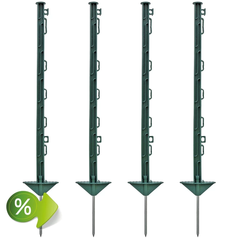 120x Weidezaunpfahl 74 Cm, Kleintierpfahl, Großpaket, Grün – Bild 2