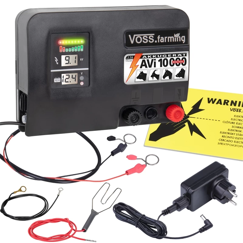 VOSS.farming "AVi 10.000 DIGITAL" - Starkes Weidezaungerät 12V-230V – Bild 2