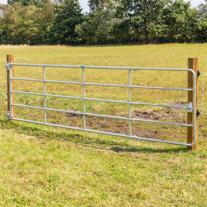 VOSS.farming Weidetor Weidezauntor, Verzinkt, Verstellbar 405 - 500 Cm, 110 Cm Hoch – Bild 7