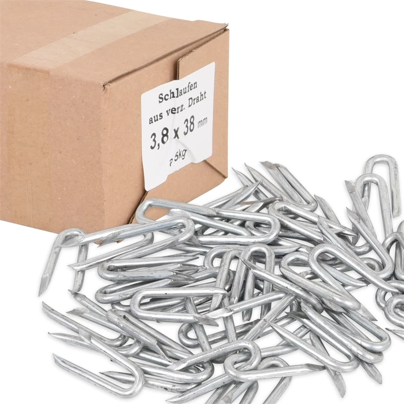 VOSS.farming Krampen, Drahtschlaufen, Verzinkt, 3,8 X 38mm, 5kg â Bild 2