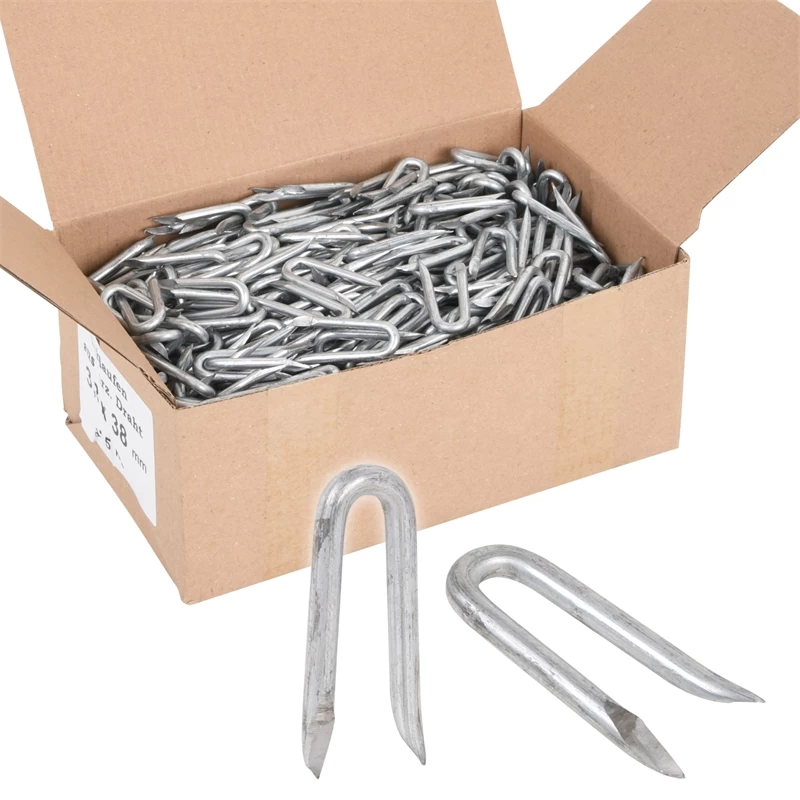 VOSS.farming Krampen, Drahtschlaufen, Verzinkt, 3,8 X 38mm, 5kg