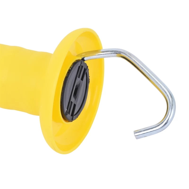 20x VOSS.farming Torgriff, Groß, Einfache Zugfeder, Gelb, Mit Haken – Bild 4