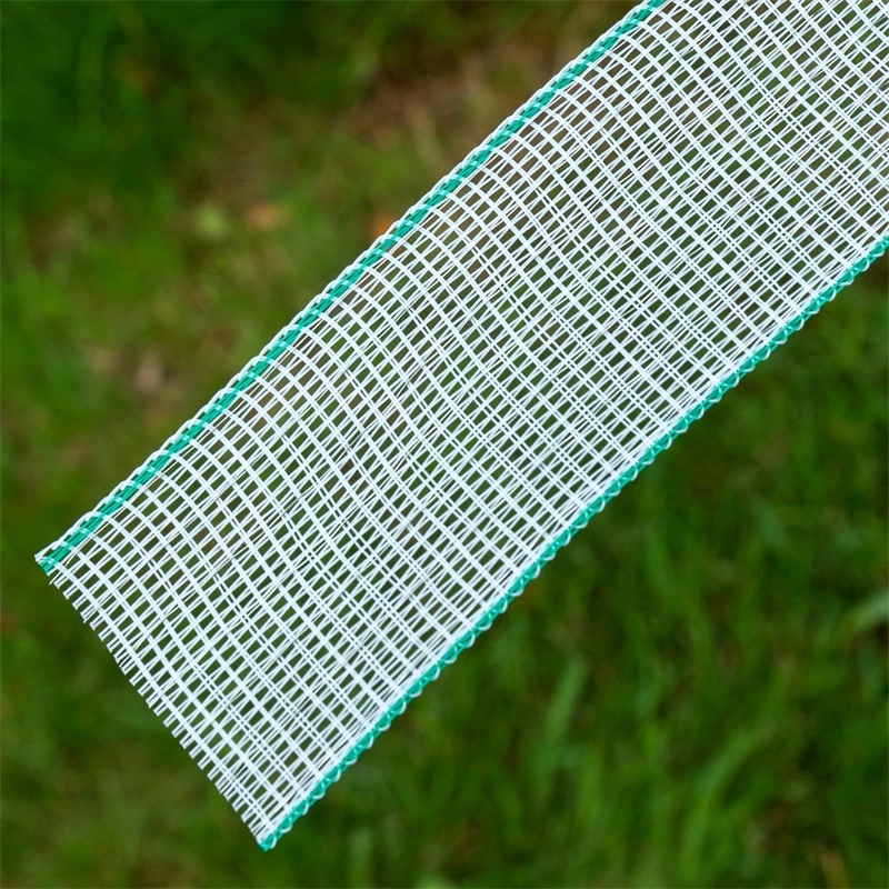 3x Elektrozaun-Band 200m, 40mm, 1x0,20 Kupfer + 6x0,20 Niro + 5x Verbinder + Warnschild – Bild 7