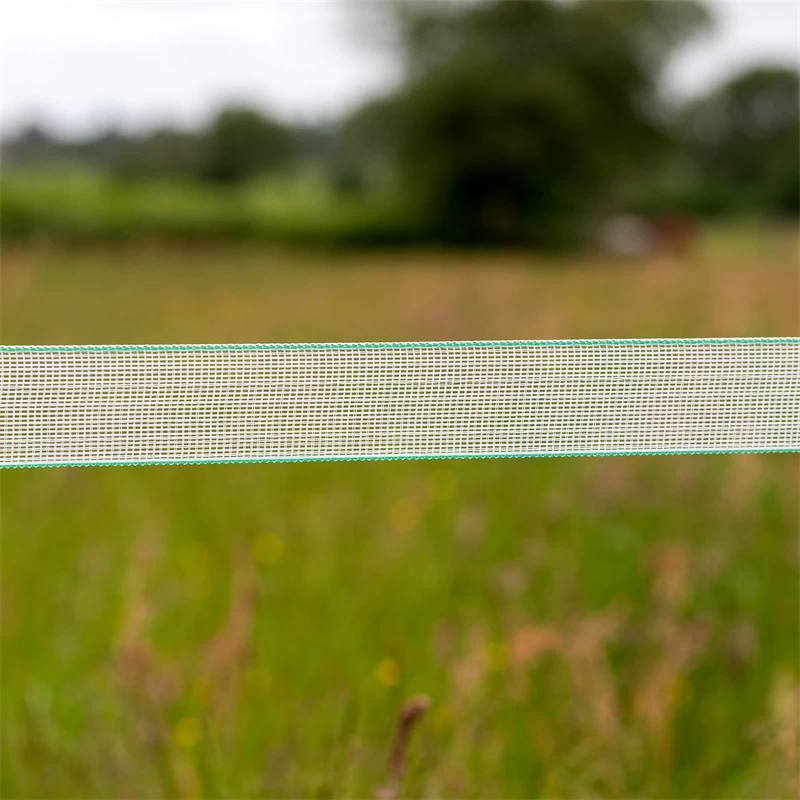 3x Elektrozaun-Band 200m, 40mm, 1x0,20 Kupfer + 6x0,20 Niro + 5x Verbinder + Warnschild – Bild 8