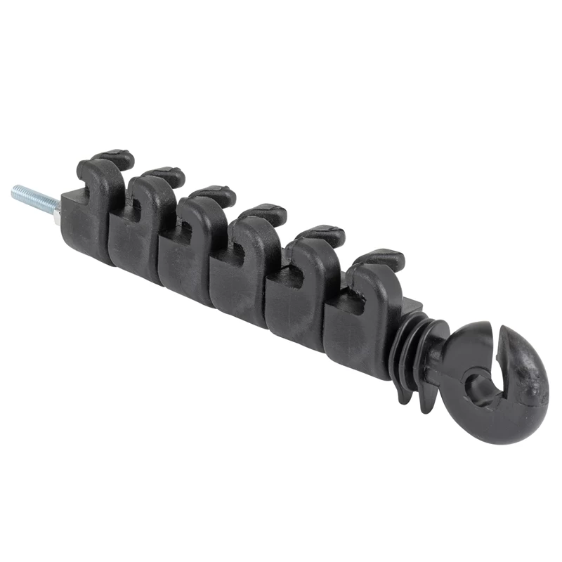 10x VOSS.pet 7er Isolator Mit M6-Gewinde Für Plus-Minus-Zaun, Streckenisolator Zur Marderabwehr – Bild 2