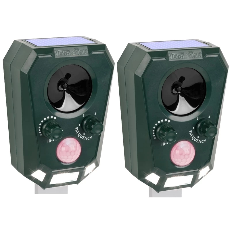Doppelpack: VOSS.sonic 2200 Ultraschall-Abwehr Mit Solarbetrieb