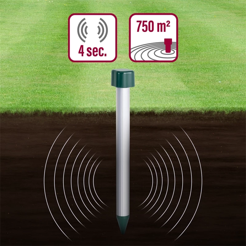 2x VOSS.sonic "MoleEx 800" Maulwurfvertreiber – Bild 4