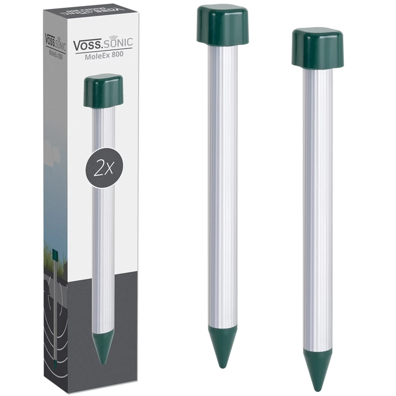 2x VOSS.sonic "MoleEx 800" Maulwurfvertreiber