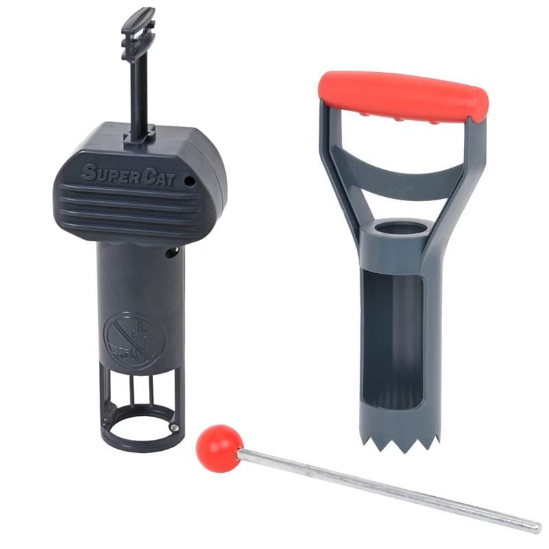 Wühlmausfalle SuperCat + Suchstab U. Lochstecher - Wühlmäuse Vertreiben