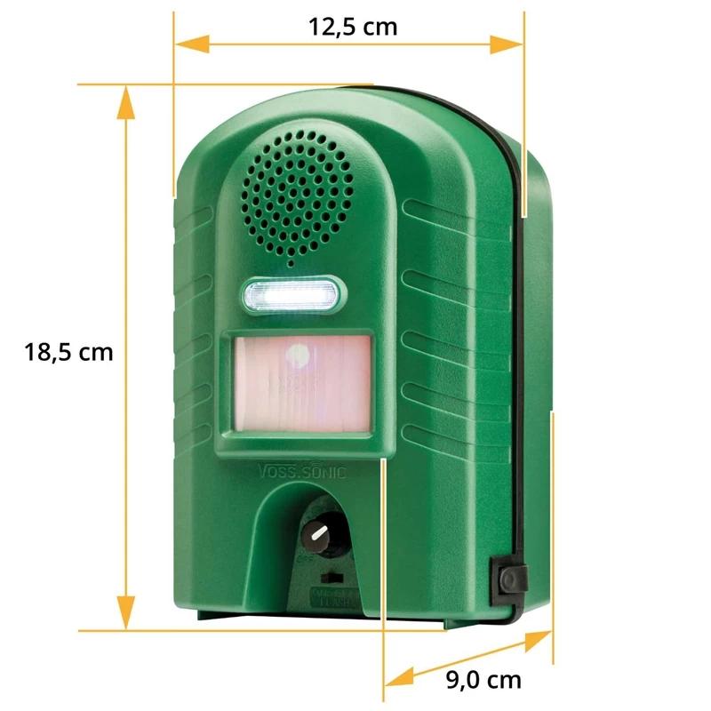 VOSS.sonic 2800 Ultraschall Abwehr (inkl. Blitzlicht) Katzenabwehr, Hundeabwehr, Marderabwehr – Bild 10