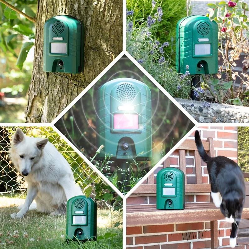 VOSS.sonic 2800 Ultraschall Abwehr (inkl. Blitzlicht) Katzenabwehr, Hundeabwehr, Marderabwehr – Bild 3