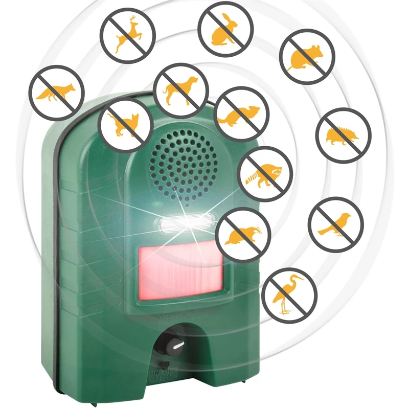 VOSS.sonic 2800 Ultraschall Abwehr (inkl. Blitzlicht) Katzenabwehr, Hundeabwehr, Marderabwehr – Bild 8