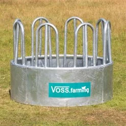 VOSS.farming Rundballenraufe, Heuraufe, Rundraufe Mit 8 Fressplätzen Und Palisadenfressgitter
