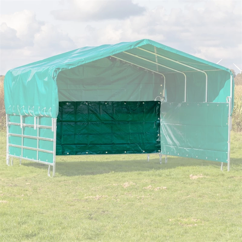 Rückplane Für Weidepanel-Zelt, 3.95 X 1.30m, Rundum Mit Ösen