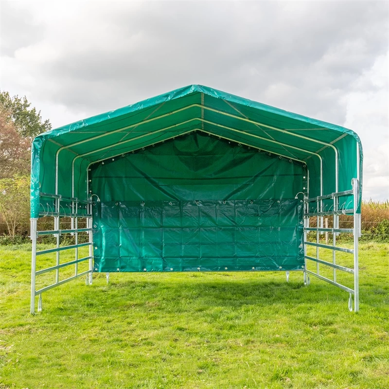 Rückplane Für Weidepanel-Zelt, 3.95 X 1.30m, Rundum Mit Ösen – Bild 2