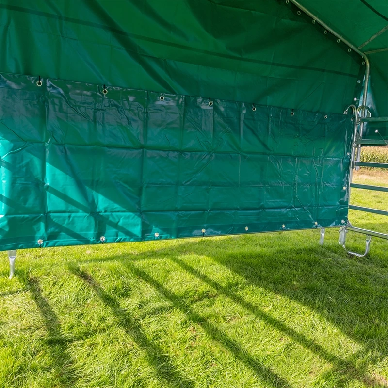 Rückplane Für Weidepanel-Zelt, 3.95 X 1.30m, Rundum Mit Ösen – Bild 3