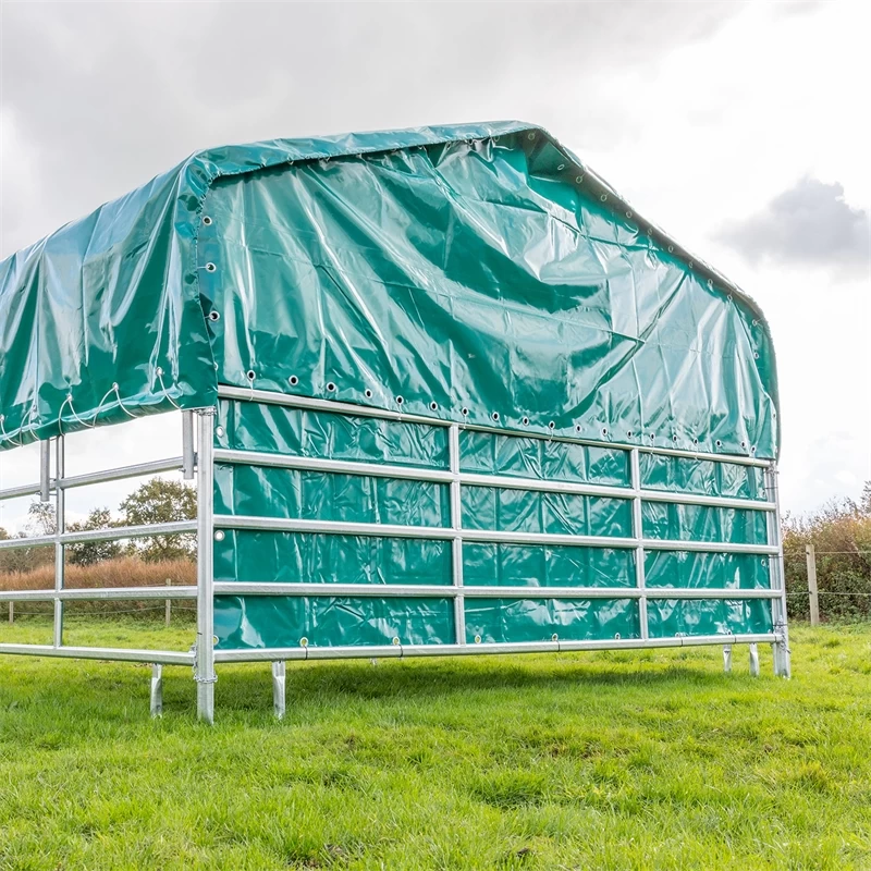 Rückplane Für Weidepanel-Zelt, 3.95 X 1.30m, Rundum Mit Ösen – Bild 4