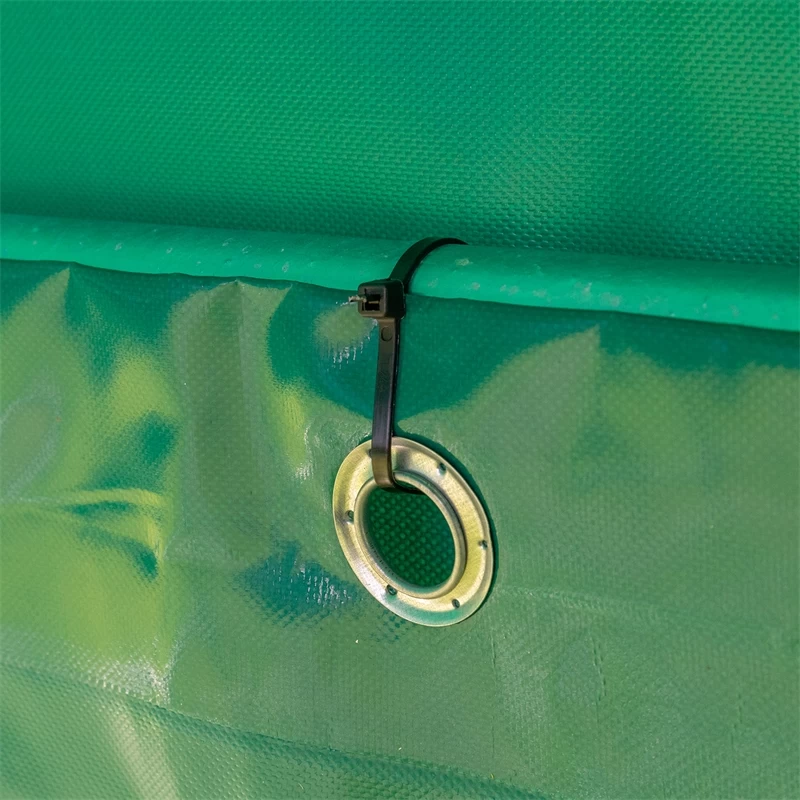 Rückplane Für Weidepanel-Zelt, 3.95 X 1.30m, Rundum Mit Ösen – Bild 7