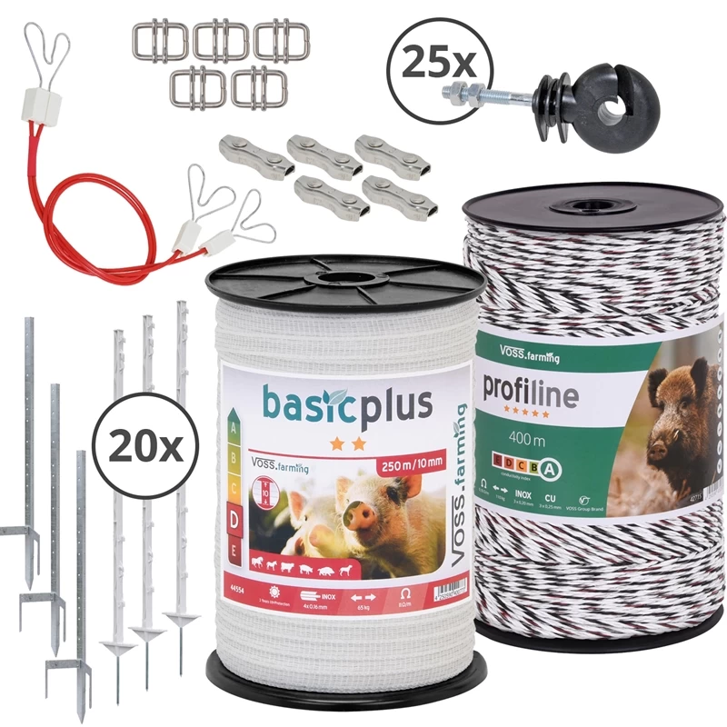 VOSS.farming Wildschwein-Erweiterungsset Für Weitere 100 M Wildschweinschutz