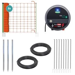 VOSS.farming "400m Grundset Wolfszaun-Set" Wolfsnetz, 230 Volt