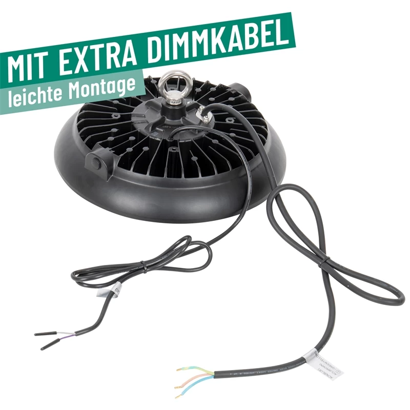 LED-Hallenstrahler 150 Watt - Strahler Für Hof, Heuboden, Reithallen Und Ställe, Dimmbar – Bild 5