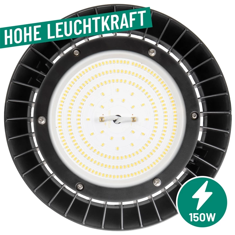 LED-Hallenstrahler 150 Watt - Strahler Für Hof, Heuboden, Reithallen Und Ställe, Dimmbar – Bild 3