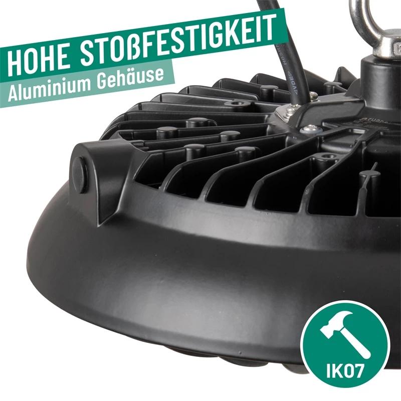 LED-Hallenstrahler 150 Watt - Strahler Für Hof, Heuboden, Reithallen Und Ställe, Dimmbar – Bild 10