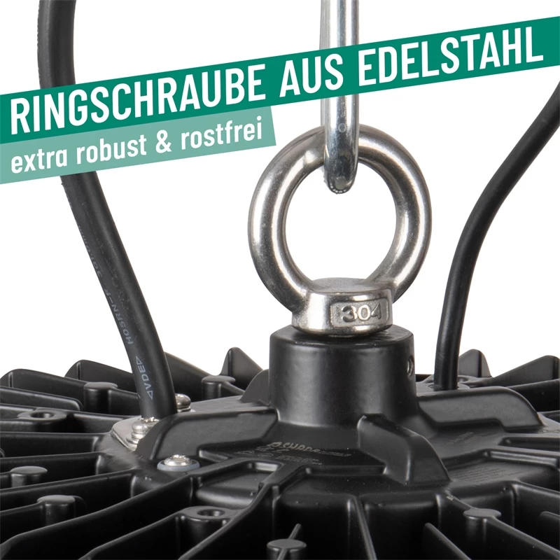 LED-Hallenstrahler 150 Watt - Strahler Für Hof, Heuboden, Reithallen Und Ställe, Dimmbar – Bild 11