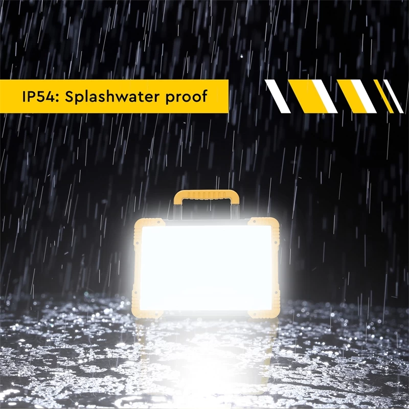 LED Baustrahler - Akku Strahler Mit Adapter, Multi Akku Arbeitsleuchte, 40W, 5500lm – Bild 18