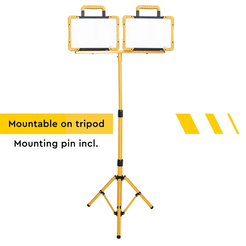 LED Baustrahler - Akku Strahler Mit Adapter, Multi Akku Arbeitsleuchte, 40W, 5500lm – Bild 6