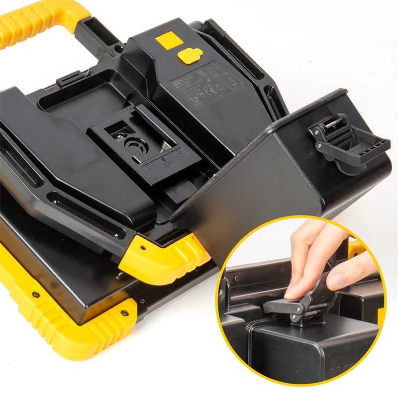 LED Baustrahler - Akku Strahler Mit Adapter, Multi Akku Arbeitsleuchte, 40W, 5500lm – Bild 7
