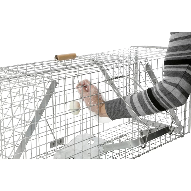 Lebendfalle Mit Schnapptüren - Kastenfalle Für Dachse Und Füchse, 33x42x118cm – Bild 4