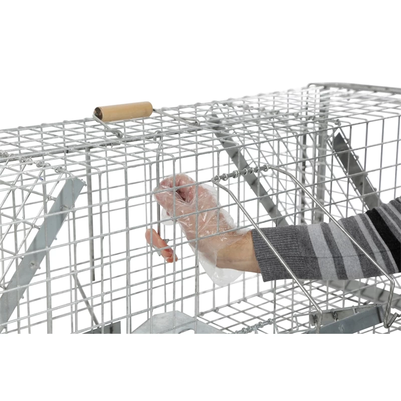 Lebendfalle Mit Schnapptüren - Kastenfalle Für Dachse Und Füchse, 33x42x118cm – Bild 5