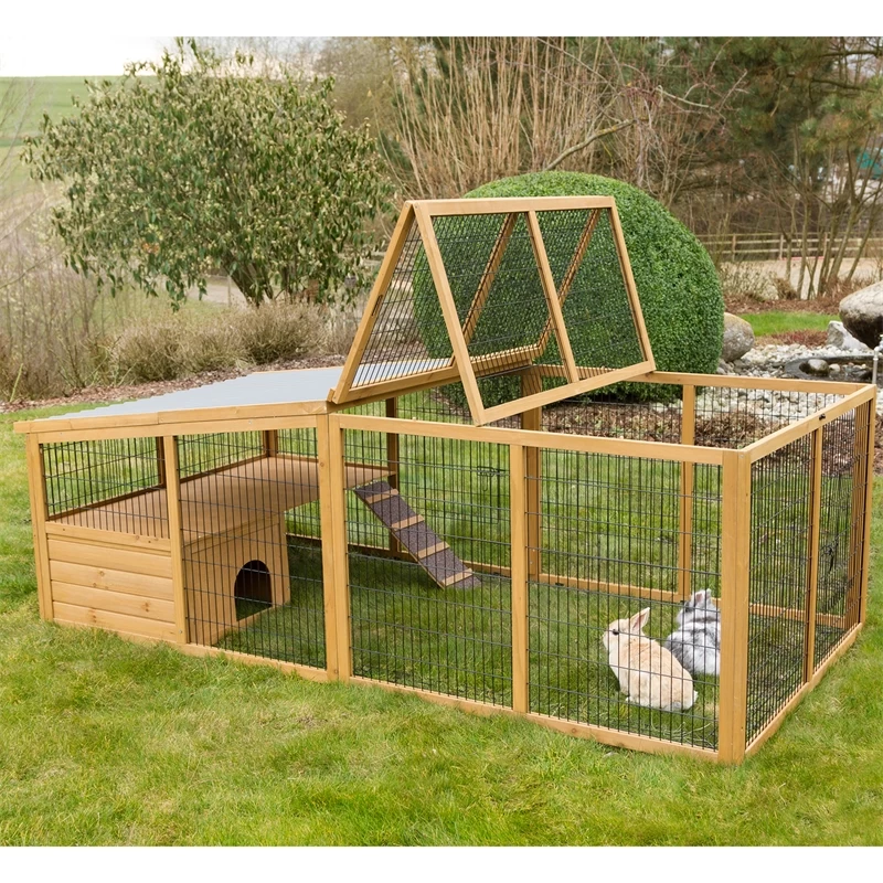 Freilaufgehege Für Kaninchen, Nager, Hühner Und Kleintiere, 220 X 115 X 75cm – Bild 2