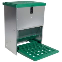 FEED-O-MATIC Geflügelfutterautomat Mit Trittplatte, Verzinkt, 12kg
