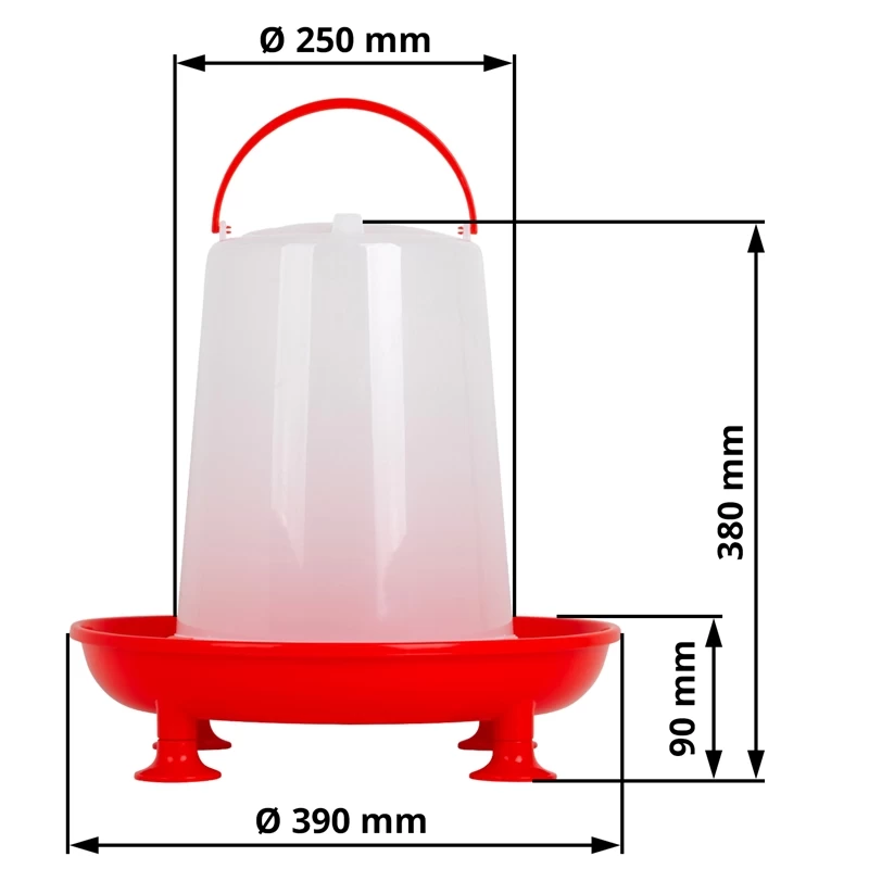 SET VOSS.farming - Geflügelfutterautomat 8kg + Geflügeltränke 10l – Bild 8
