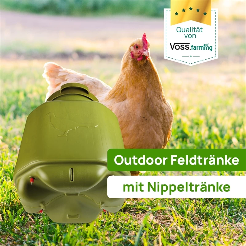 Outdoor Feldtränke 40L Nippeltränke, Kunststoff – Bild 4