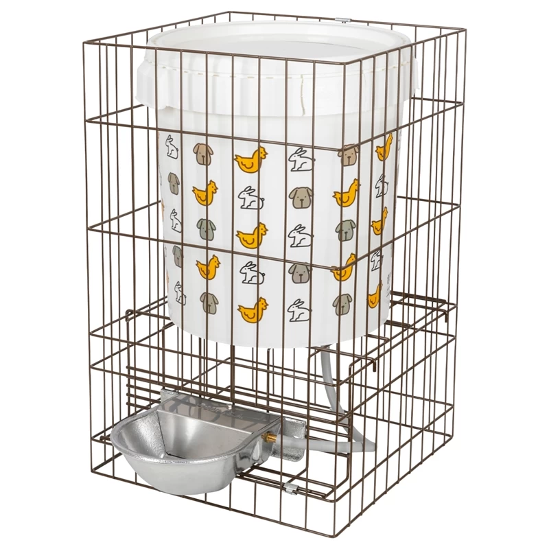 Automatiktränke Mit Alu Trinkschale, Inkl. Metallgestell & Tank 32 / 55 Liter – Bild 2