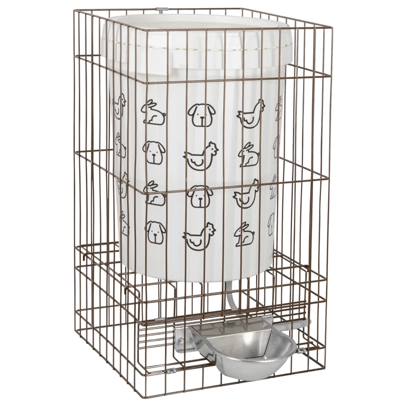 Automatiktränke Mit Alu Trinkschale, Inkl. Metallgestell & Tank 32 / 55 Liter – Bild 3