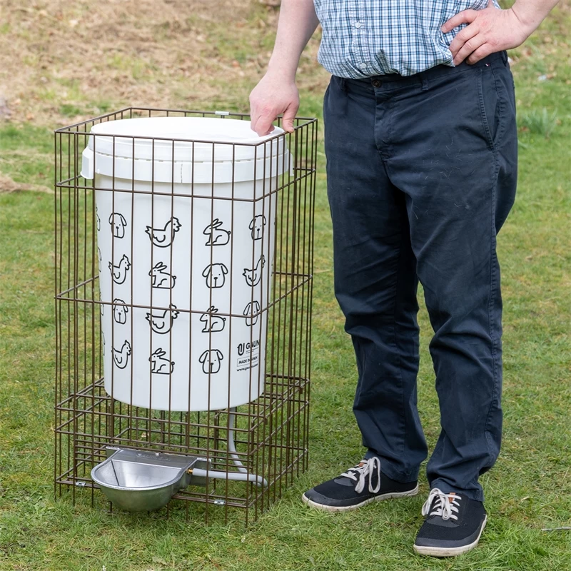 Automatiktränke Mit Alu Trinkschale, Inkl. Metallgestell & Tank 32 / 55 Liter – Bild 8