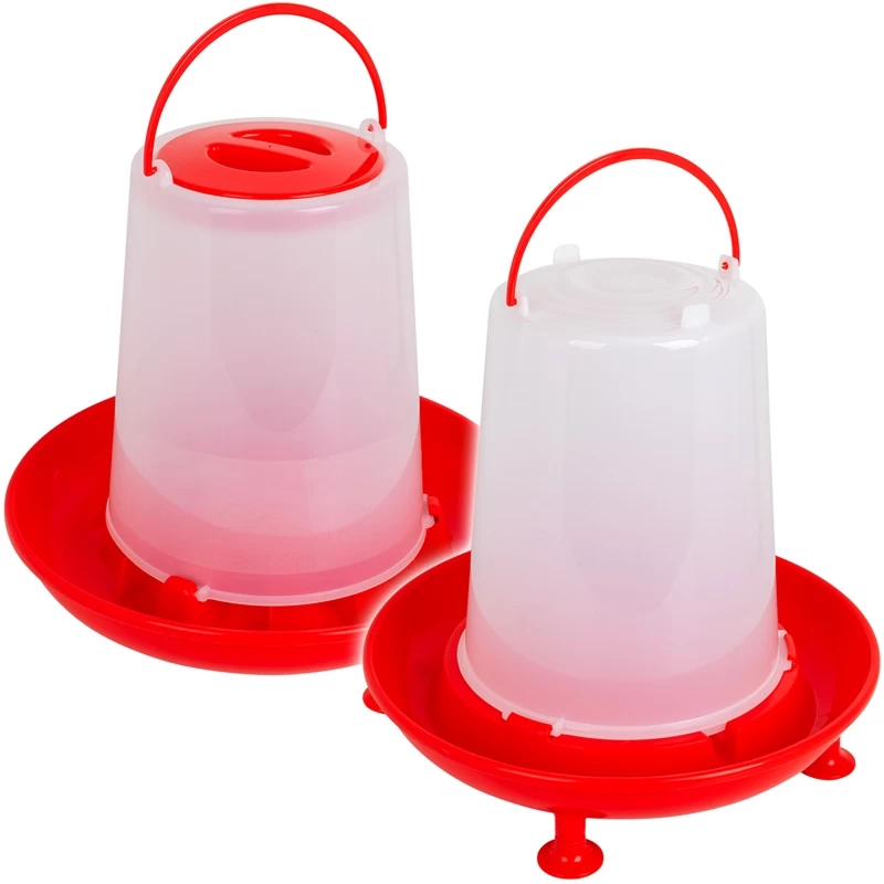 SET VOSS.farming - Geflügelfutterautomat 8kg + Geflügeltränke 10l