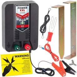 "Power XXL A1000" - Starkes 12V Weidezaungerät, Mittlere Einzäunungen