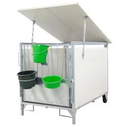 KERBL "Kälberbox Groß" Inkl. Dach, 160x100x106cm