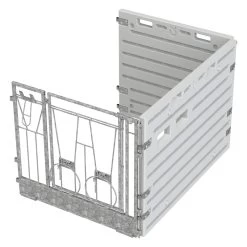 Kerbl Modulare Kälberbox Erweiterung Einzelbucht, Freistehend