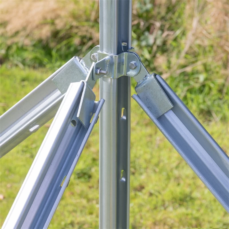 50m VOSS.farming Premium Plus Wildzaun Komplettset 100/8/15 + Z-Profilpfosten + Schellen + Kappen + – Bild 15