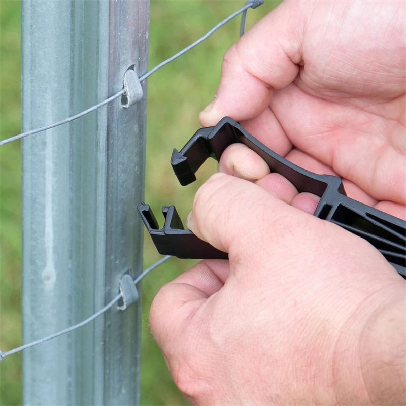 10x VOSS.farming Abstandsisolator Für Z-Profilpfosten, Schwarz – Bild 7