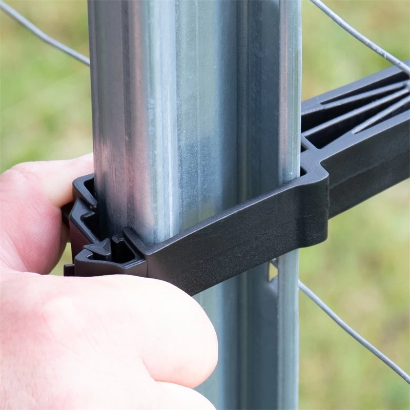 10x VOSS.farming Abstandsisolator Für Z-Profilpfosten, Schwarz – Bild 9