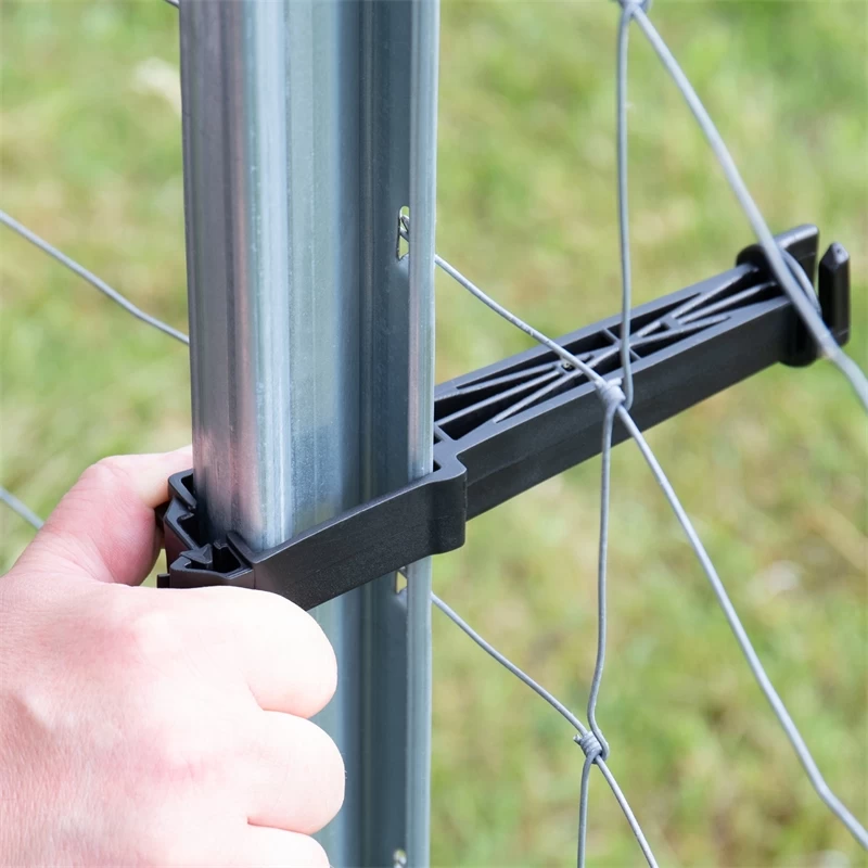 10x VOSS.farming Abstandsisolator Für Z-Profilpfosten, Schwarz – Bild 5