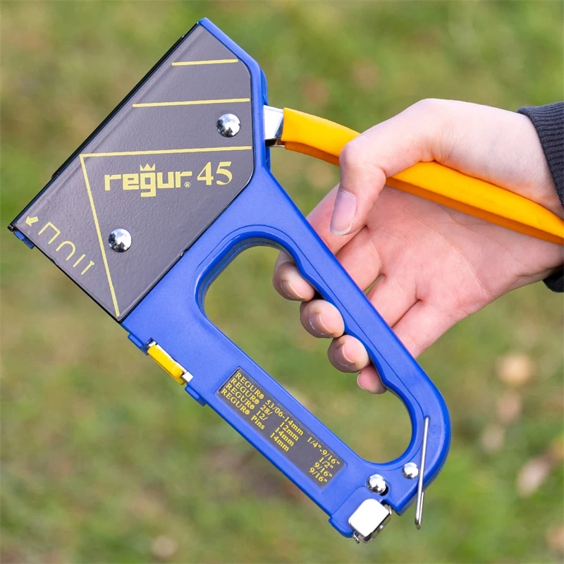 REGUR 45 Handtacker, 4-in 1 Multifunktions-Tacker Zum Befestigen Von Draht, Drahtgeflecht – Bild 3
